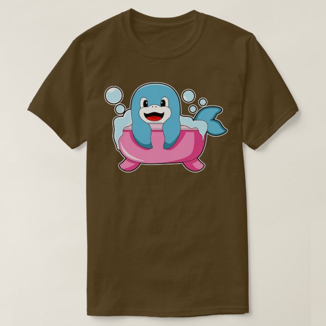 Camiseta Golfinho Na Banheira (Frente do Design)