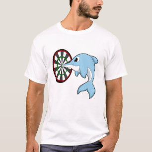Camiseta Golfinho nas Trevas com Dartboard