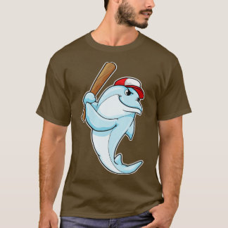Camiseta Golfinho no Baseball como Batsman