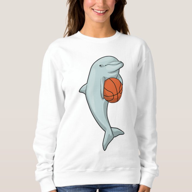 Camiseta Golfinho no Esporte de Basquete (Frente)