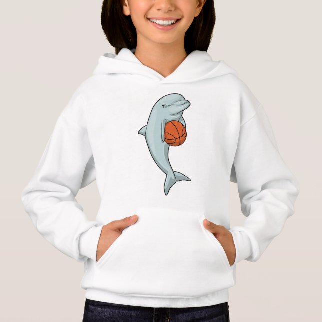 Camiseta Golfinho no Esporte de Basquete (Frente)