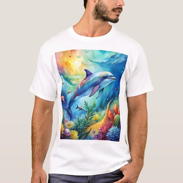 Camiseta Golfinho Pintado (Frente)