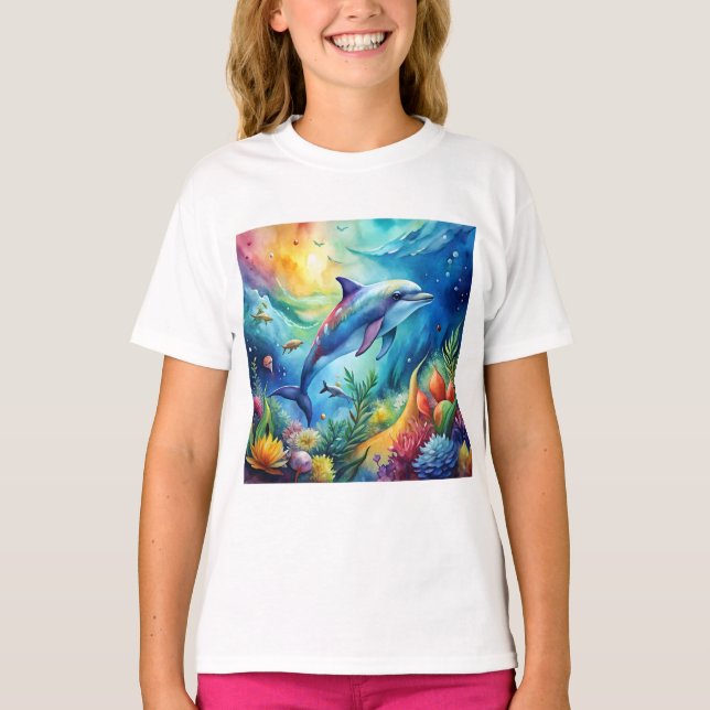 Camiseta Golfinho Pintado (Frente)