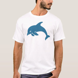 Camiseta Golfinho Repleto com Camisa-T Oceânica