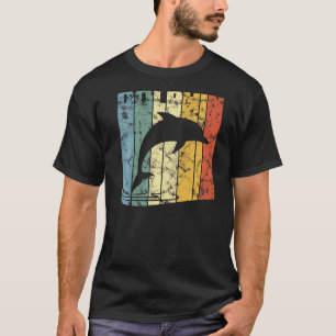 Camiseta Golfinho Retro Vintage Ocean Animal Sea Zookeeper