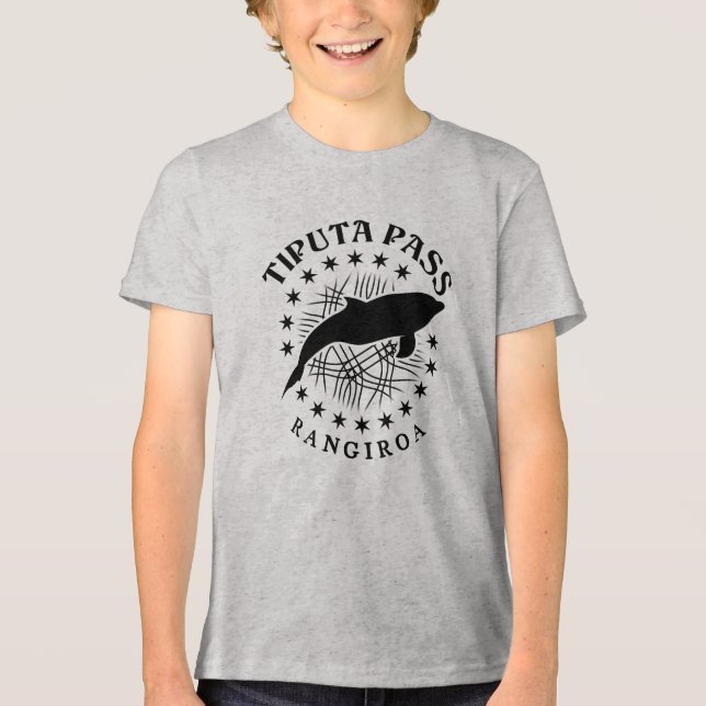 Camiseta Golfinho Scuba Merging Rangiroa Lagoa - Passagem d (Frente)