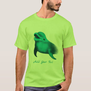 Camiseta Golfinho Sortudo - Adicione seu texto