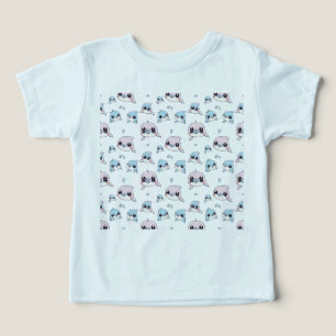 Camiseta Golfinhos adoráveis - Padrão digital moderno desig