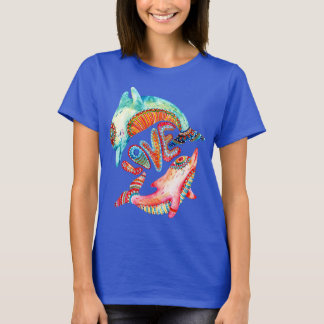 Camiseta Golfinhos - Azul-camiseta