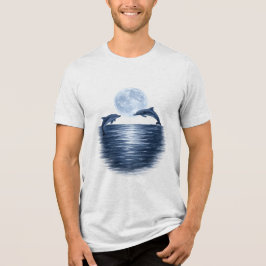 Camiseta Golfinhos Brincalhões ao Luar