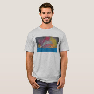 Camiseta Golfinhos Contra um Céu Galáctico