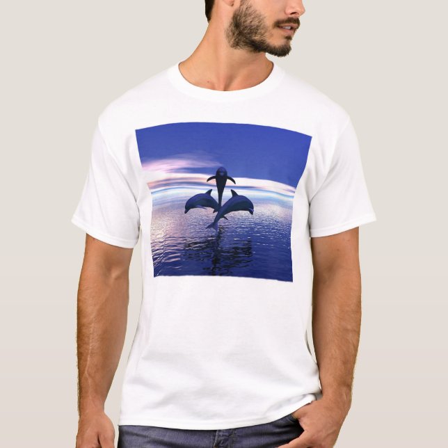 Camiseta Golfinhos do amanhecer (Frente)