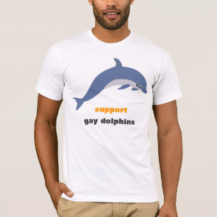 Camiseta golfinhos do gay do apoio