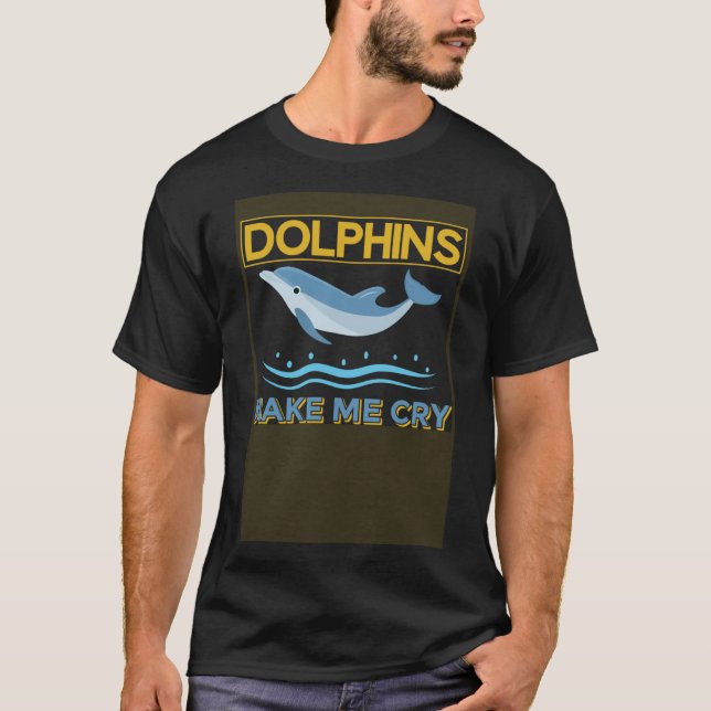 Camiseta Golfinhos Me Fazem Chorar Golfinhos (Frente)