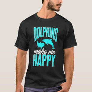 Camiseta Golfinhos No Oceano Golfinho Me Tornam Feliz 1