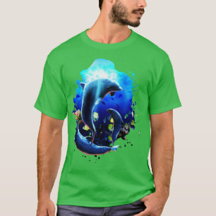 Camiseta Golfinhos submarinos