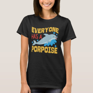 Camiseta Golfinhos Todos Têm Uma Capa Longa De Porpise