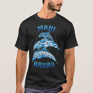 Camiseta Golfinhos Tribais de Vacinação Maui Hawaii
