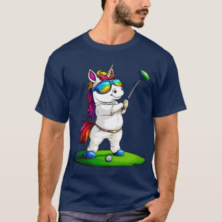 Camiseta Golfista do Unicórnio / Camisa-T de unicórnio do G