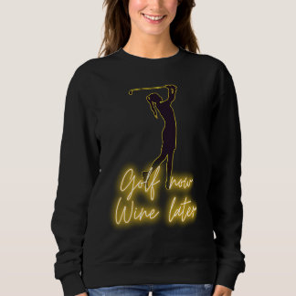 Camiseta Golfista feminina GOLF agora VINHO depois  golfe &