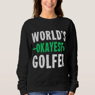 Camiseta Golfista Mais Okayest do Mundo Golfe Funny Golf Re