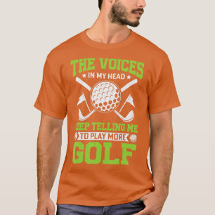 Camiseta Golfista que voa na minha cabeça Continua jogando