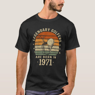 Camiseta Golfistas Legendários São Nasceres Em 1971 50º 