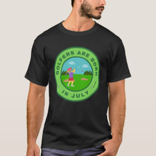 Camiseta Golfistas nascidos em julho design alternativo