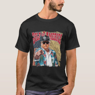 Camiseta Golfo Da América Dos Eua Trump Saudação Do Patrio