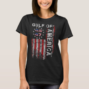 Camiseta Golfo Da América Dos Eua Trump Saudação Do Patrio