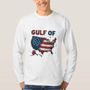 Camiseta Golfo da América Mapa Trump EUA Golfo do México
