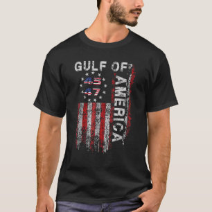 Camiseta Golfo da América Trump Saudação do Patrio