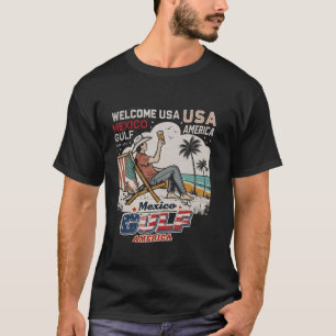 Camiseta Golfo do México América EUA Bandeira Americana Amé