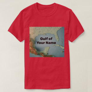 Camiseta Golfo do México América Personalizável Adicione se