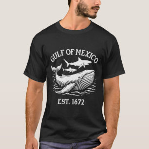 Camiseta Golfo Do México De Baleia E Tubarões 1672