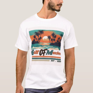 Camiseta Golfo do México desde 1550 Retro Beach Tee