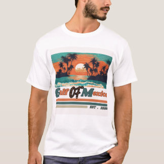 Camiseta Golfo do México desde 1550 Retro Beach Tee