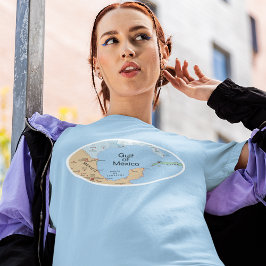 Camiseta Golfo do México editável