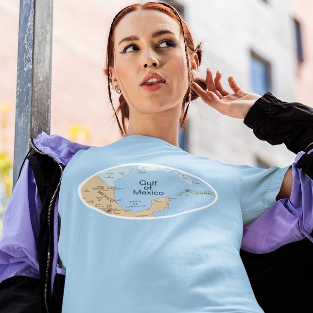 Camiseta Golfo do México editável (Criador carregado)