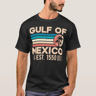 Camiseta Golfo do México Est 1550 Bandeira mexicana