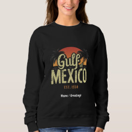 Camiseta Golfo do México est. 1550 Retro Beach Vibe Vintage
