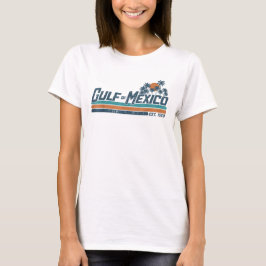 Camiseta Golfo do México Est 1550 Retro Praia Golfo do Méxi