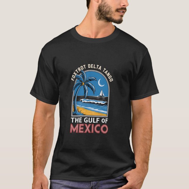 Camiseta Golfo Do México Foxtrot Delta Tango (Frente)