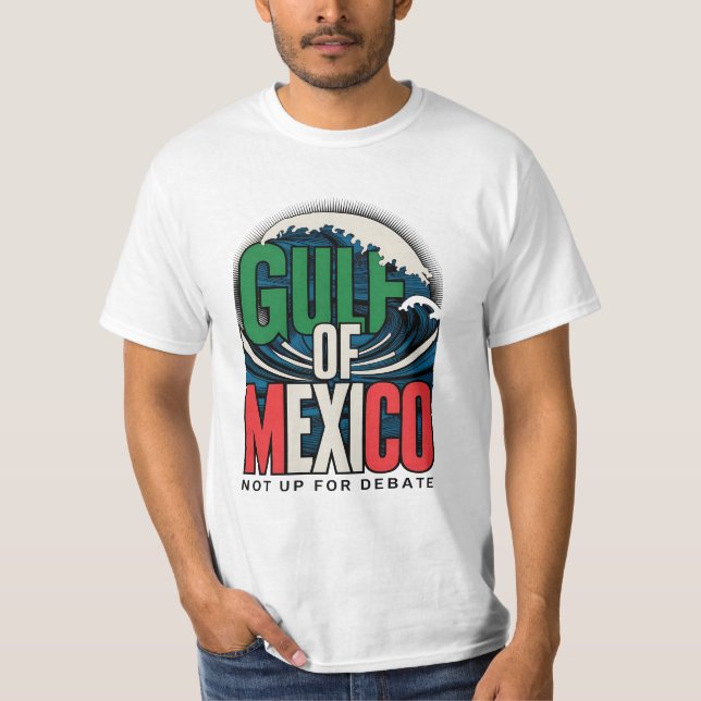 Camiseta Golfo do México - Não Está Acima para Debate (Frente)