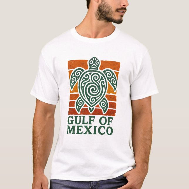 Camiseta Golfo do México | Tartaruga marinha (Frente)