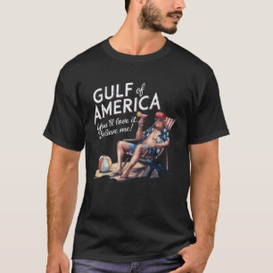 Camiseta Golfo dos EUA América Funny Trump USA Beach
