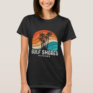 Camiseta Golfo Shores Alabama Palm Tree Beach Souvenir