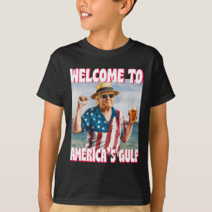 Camiseta Golfo Trump Do Funny Da América Dos Eua Golfo Do M