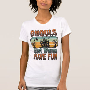 Camiseta Golosias Querem se Divertir Vintage Halloween