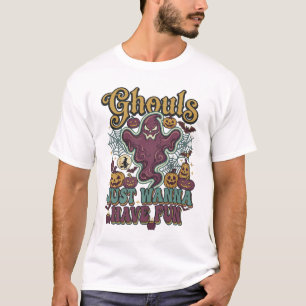 Camiseta Golosias Só Querem se Divertir Fantasmas Abóboras 